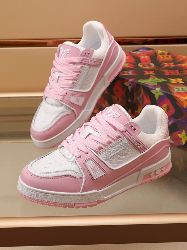 Louis Vuitton Trainer Pink Rose