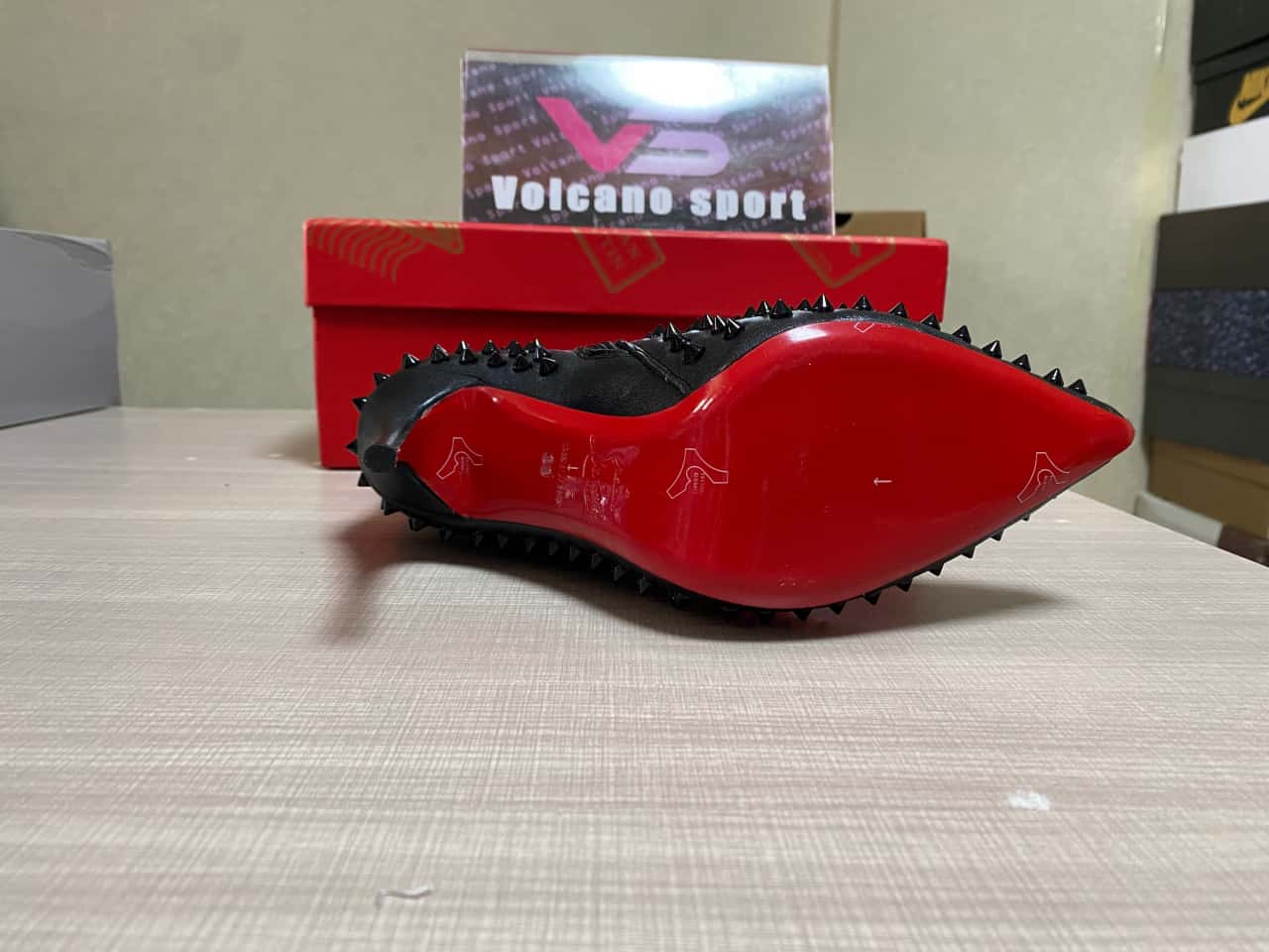 Christian Louboutin Black Snakilta 120 Spiked Leather Ankle Boots