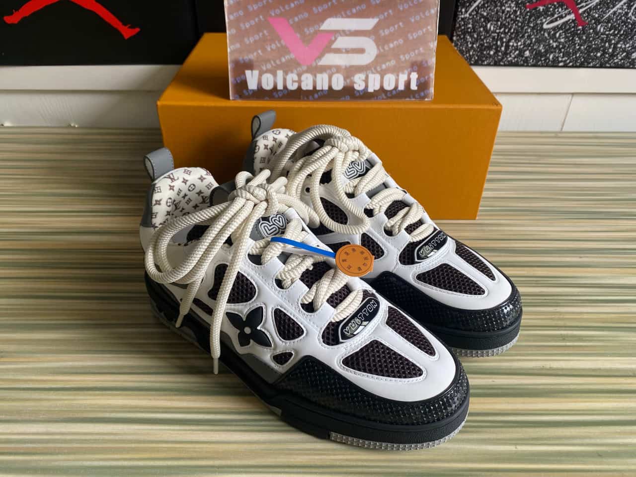 LV Skate Sneaker Grey brown White