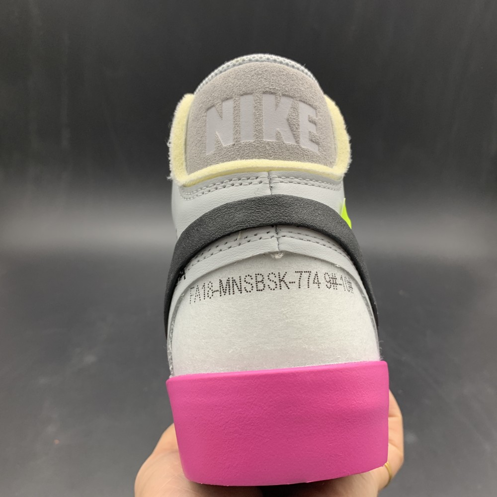 Nike Blazer Mid Off-White Wolf Grey Serena Queen  AA3832-002