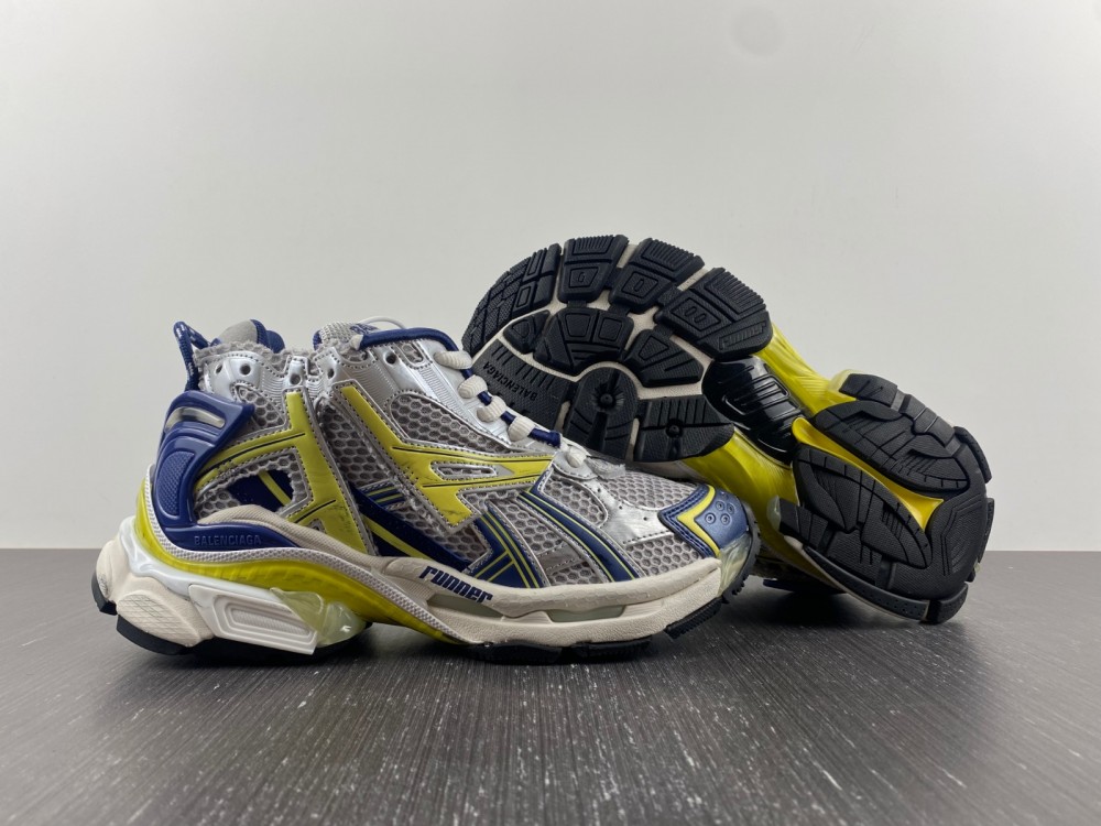 Balenciaga Runner Bai Huang Lan Fake Shoe Website-Crew Kicks