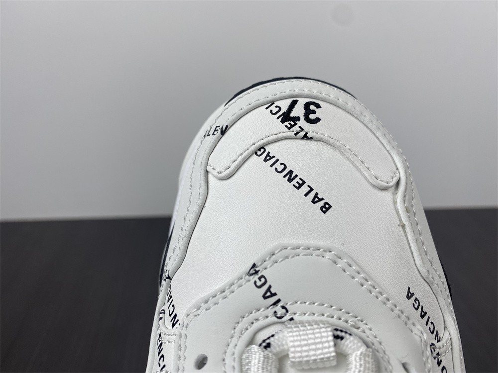 Balenciaga Triple S Letter White Rose Red