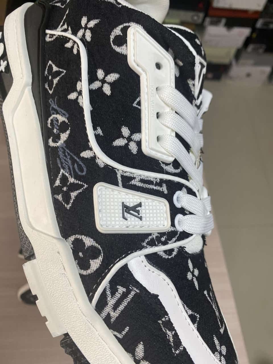 LV Trainer Black Monogram Textile
