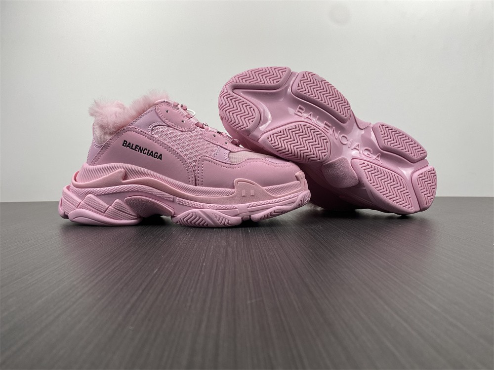 Balenciaga Triple S Fake FurPink (Women's)