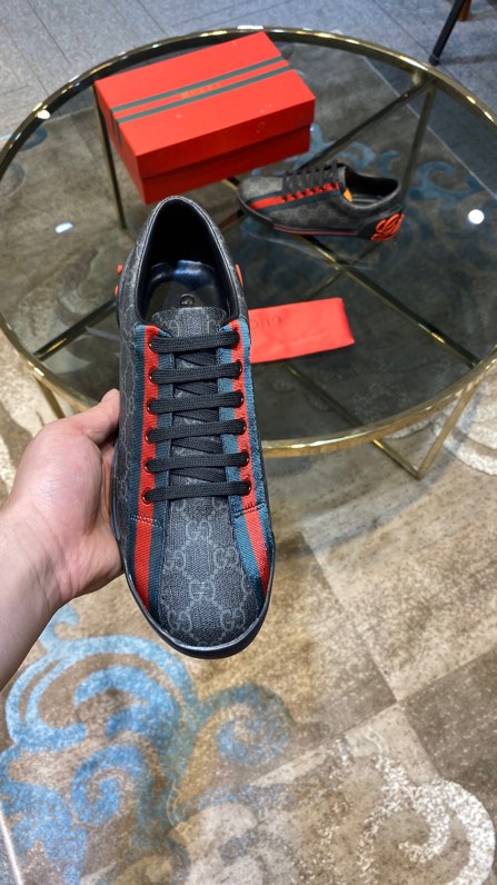 Gucci2024 New Breathable Board Shoes Black